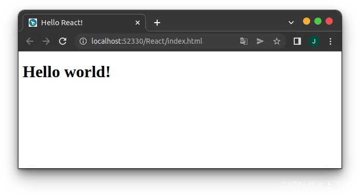 hello world